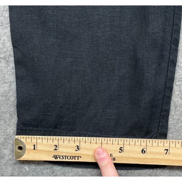 Not Perfect Linen Genova Pants Black Large - Picture 16 of 16